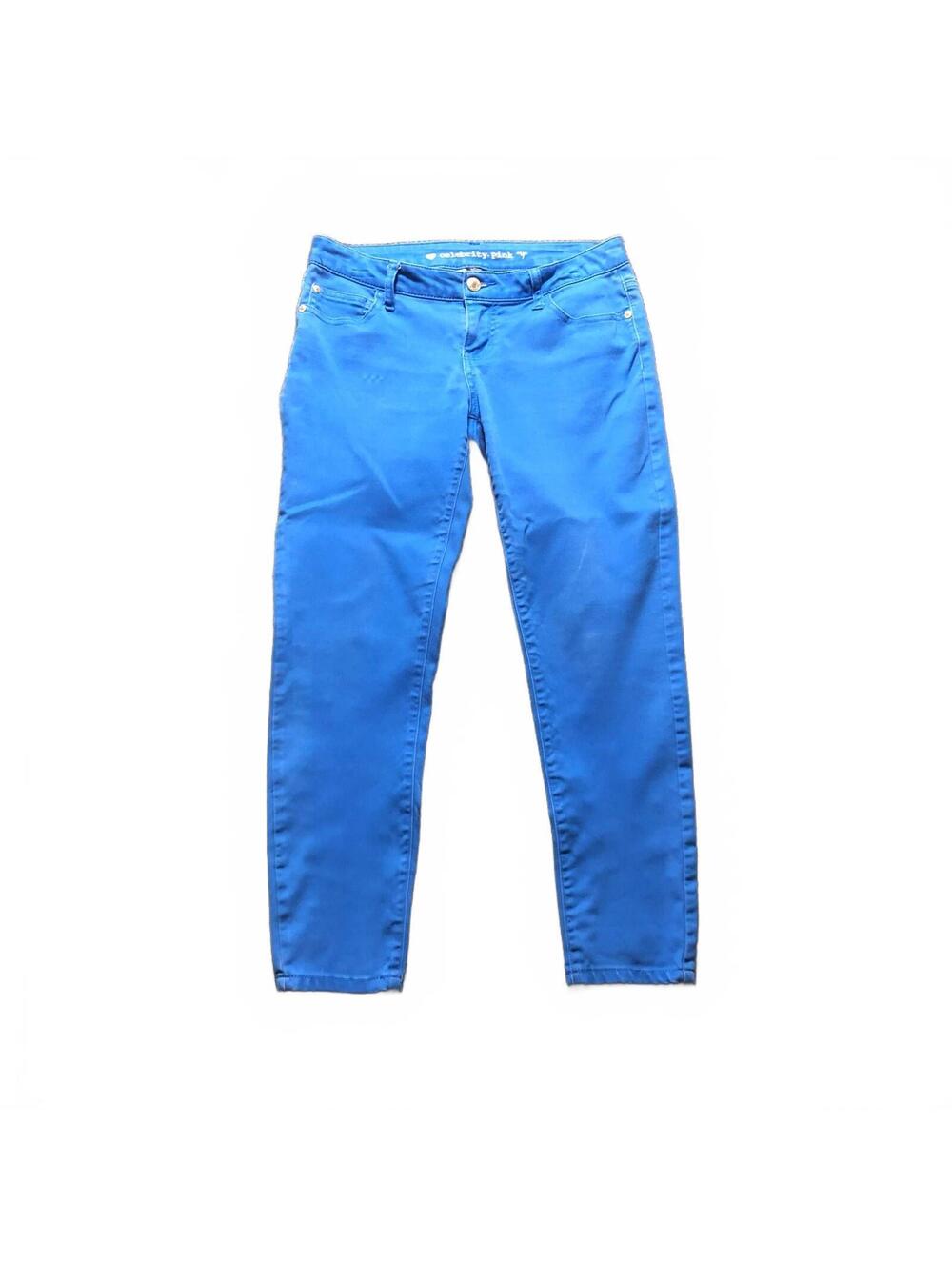 Celebrity Pink Women's Blue Stretch Cotton Blend Pants Size 7